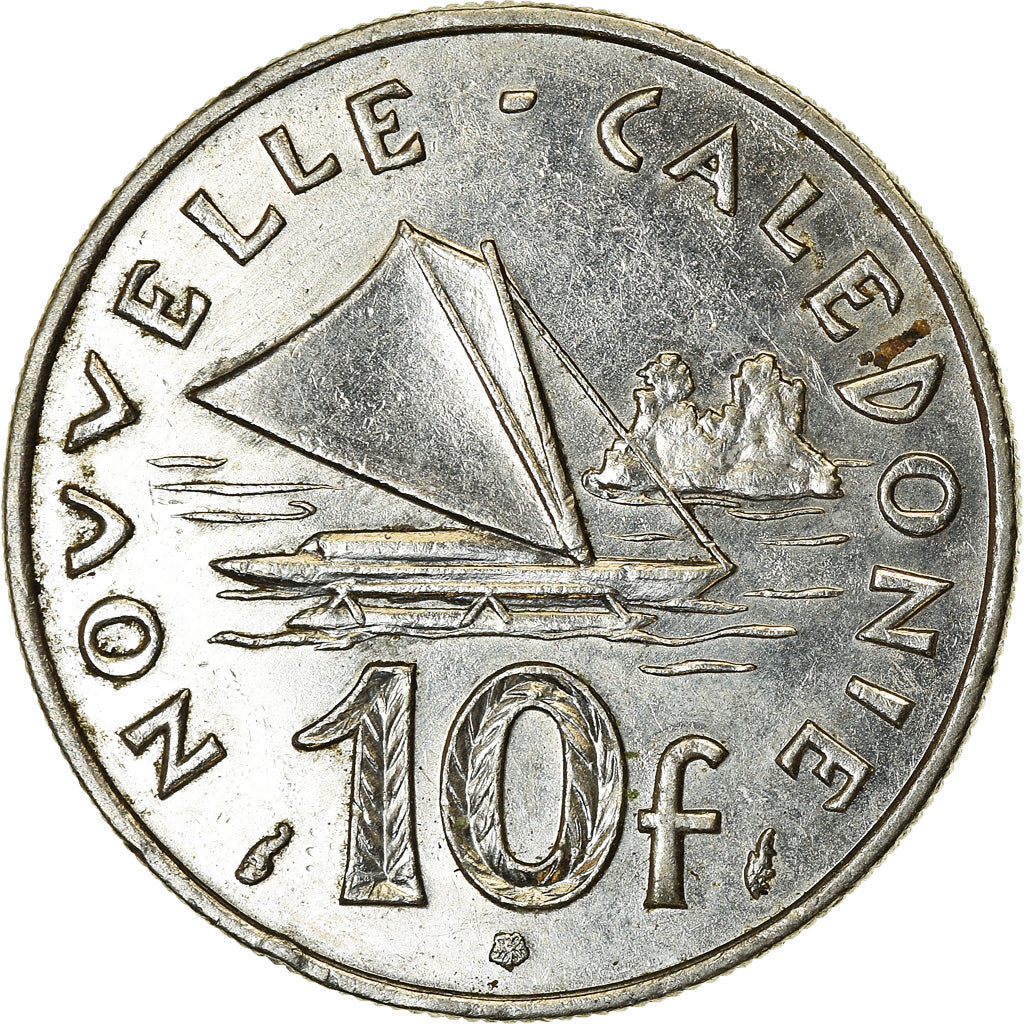 Münze, Neukaledonien, 10 Francs, 1989, Paris, SS, Nickel, KM:11