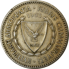 Moneta, Cipro, 100 Mils, 1963, BB, Rame-nichel, KM:42