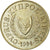 Moneta, Cypr, 20 Cents, 1994, EF(40-45), Mosiądz niklowy, KM:62.2