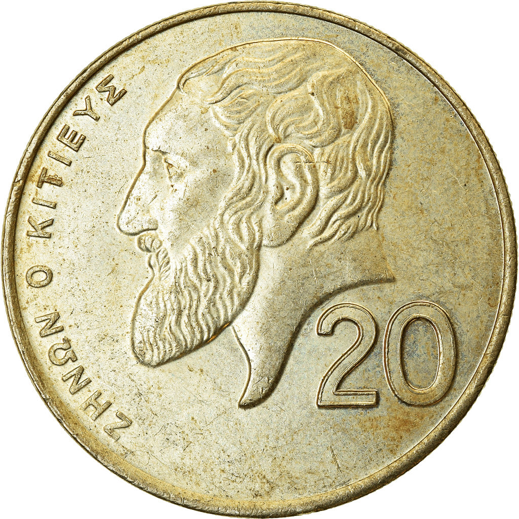 Moeda, Chipre, 20 Cents, 1994, EF(40-45), Níquel-Latão, KM:62.2