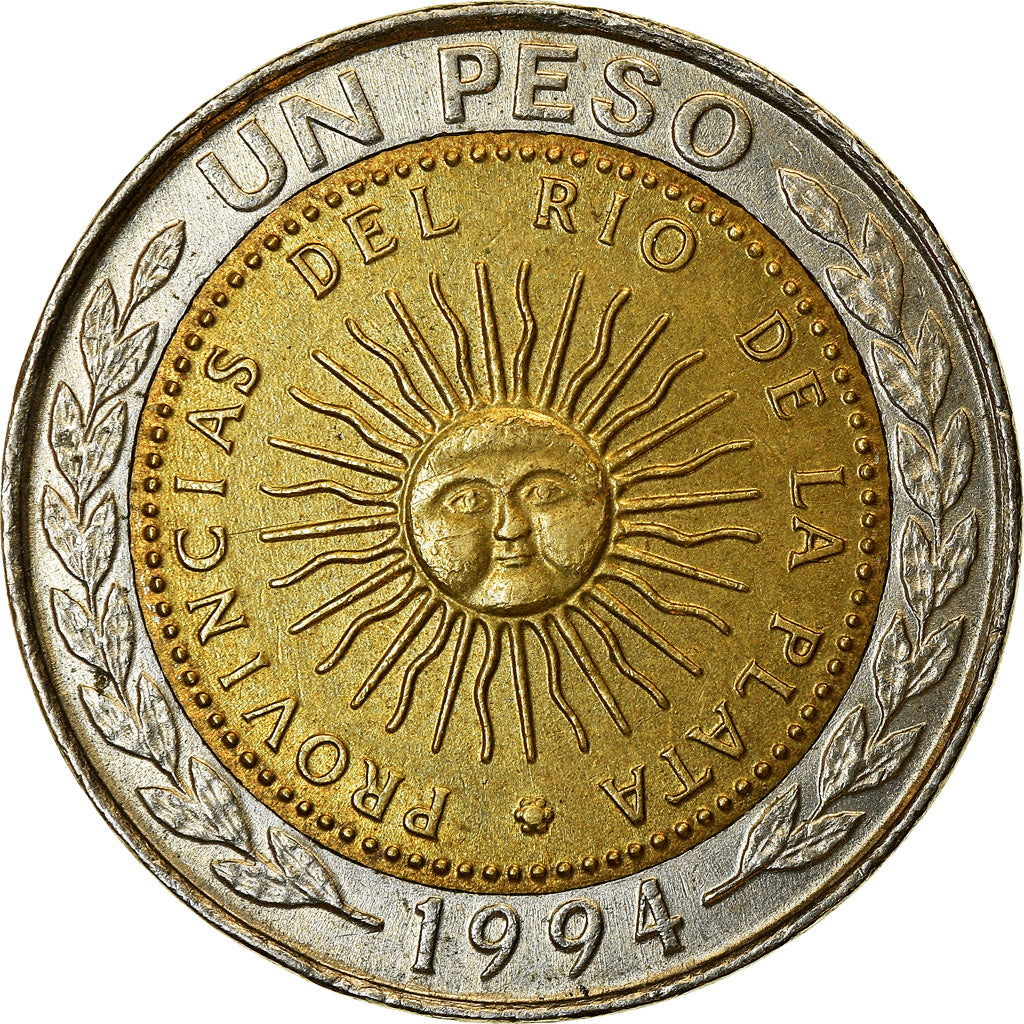 Moneta, Argentina, Peso, 1994, BB, Bi-metallico, KM:112.1