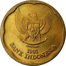 Moneta, Indonesia, 500 Rupiah, 1991, BB, Alluminio-bronzo, KM:54