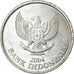 Moneta, Indonesia, 100 Rupiah, 2004, BB, Alluminio, KM:61