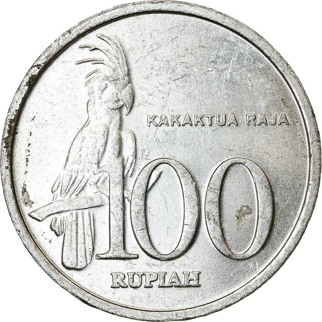 Moneta, Indonesia, 100 Rupiah, 2004, BB, Alluminio, KM:61