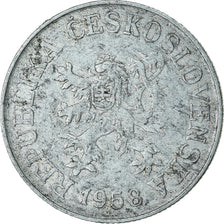 Moneta, Cecoslovacchia, 10 Haleru, 1958, MB+, Alluminio, KM:38