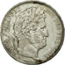 Coin, France, Louis-Philippe, 5 Francs, 1837, Paris, VF(20-25), Silver