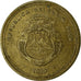 Coin, Costa Rica, 100 Colones, 2000, EF(40-45), Brass, KM:240