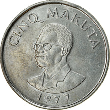 Coin, Zaire, 5 Makuta, 1977, EF(40-45), Copper-nickel, KM:12