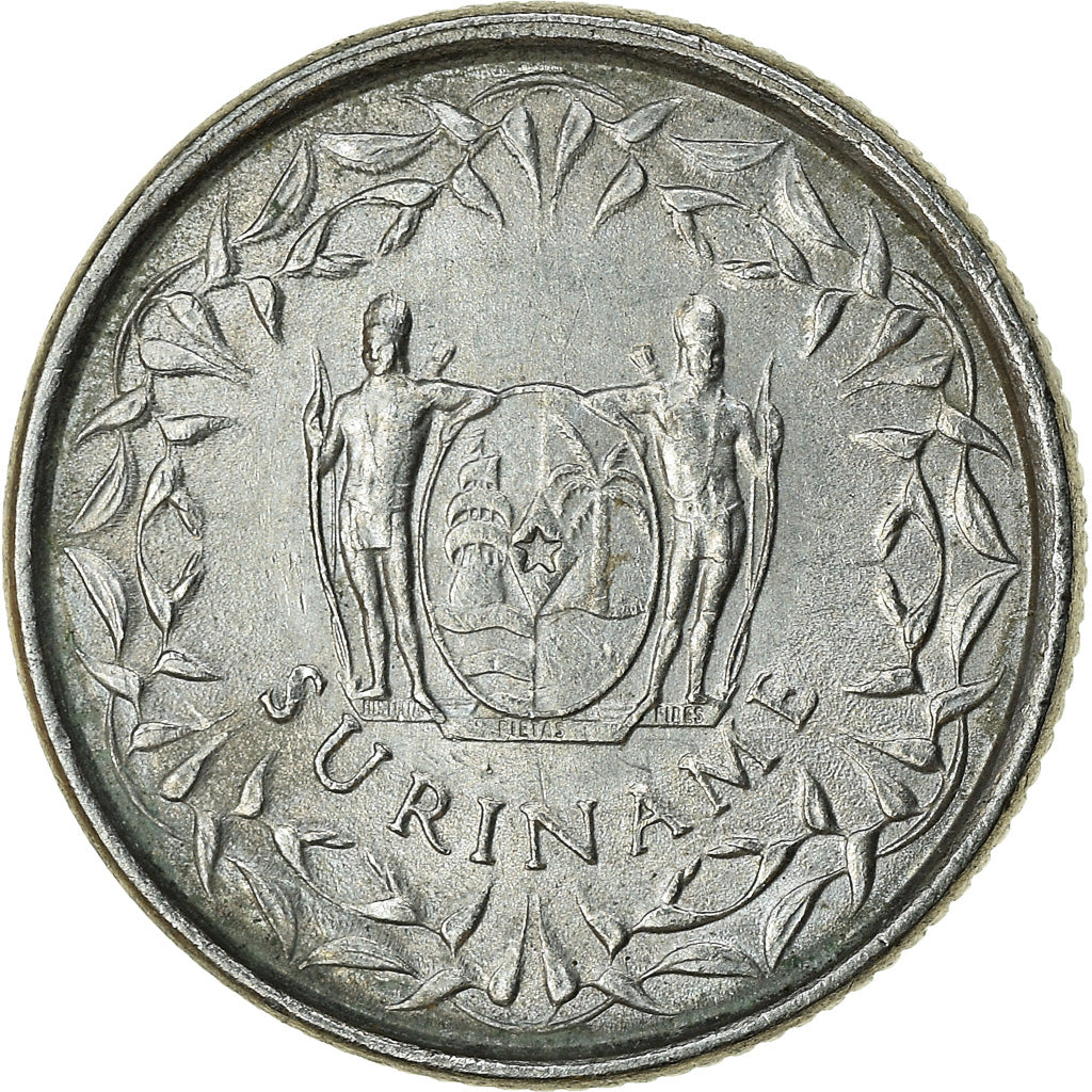 Moneta, Suriname, 10 Cents, 1976, BB, Rame-nichel, KM:13