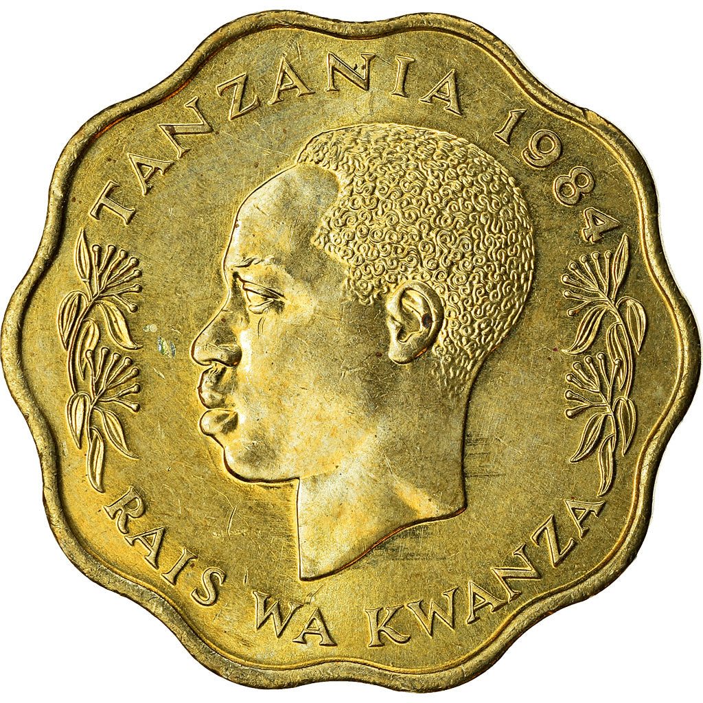Moneda, Tanzania, 10 Senti, 1984, MBC, Níquel - latón, KM:11