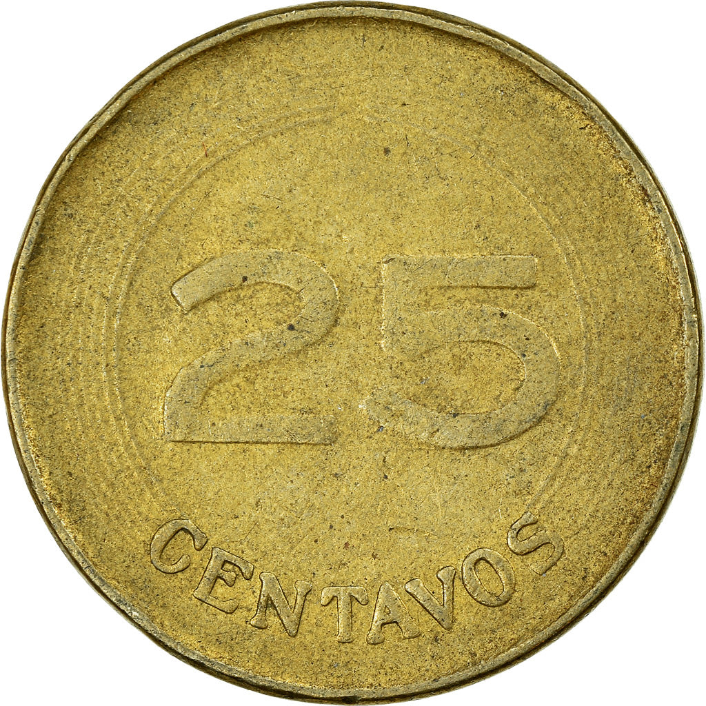 Moneta, Colombia, 25 Centavos, 1979, EF(40-45), Aluminium-Brąz, KM:267