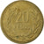 Moeda, Colômbia, 20 Pesos, 1991, EF(40-45), Alumínio-Bronze, KM:282.1