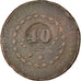 Monnaie, Brésil, 40 Reis, 1829, Bahia, B, Cuivre, KM:444.1