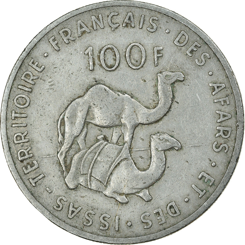 Moneta, FRANCUSKIE TERYTORIUM AFARÓW i ISÓW, 100 Francs, 1970, Paris