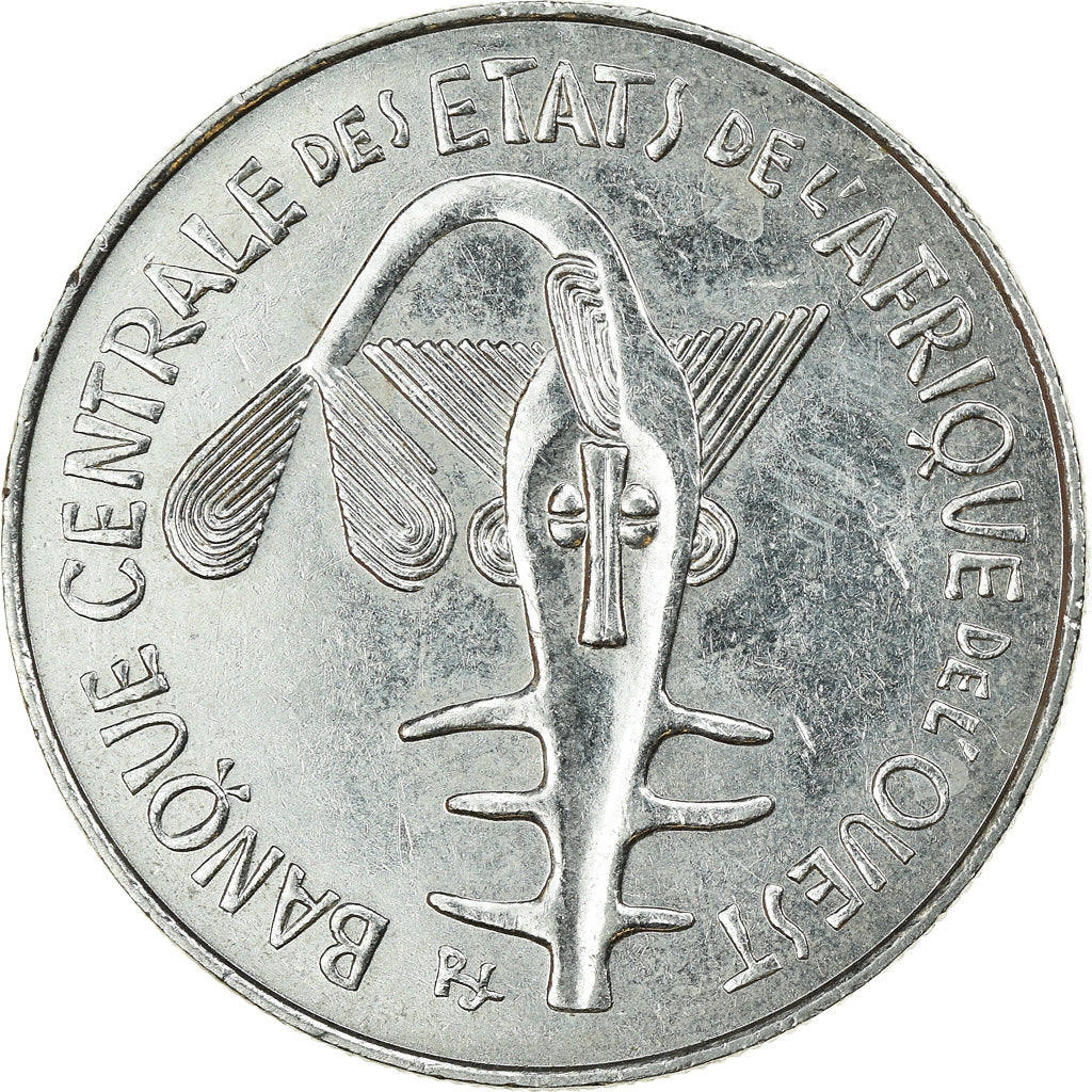 Moneda, Estados del África Occidental, 100 Francs, 1992, MBC, Níquel, KM:4