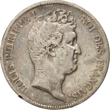 Louis Philippe Ier, 5 Francs tête nue, 1831 W, KM 735.13