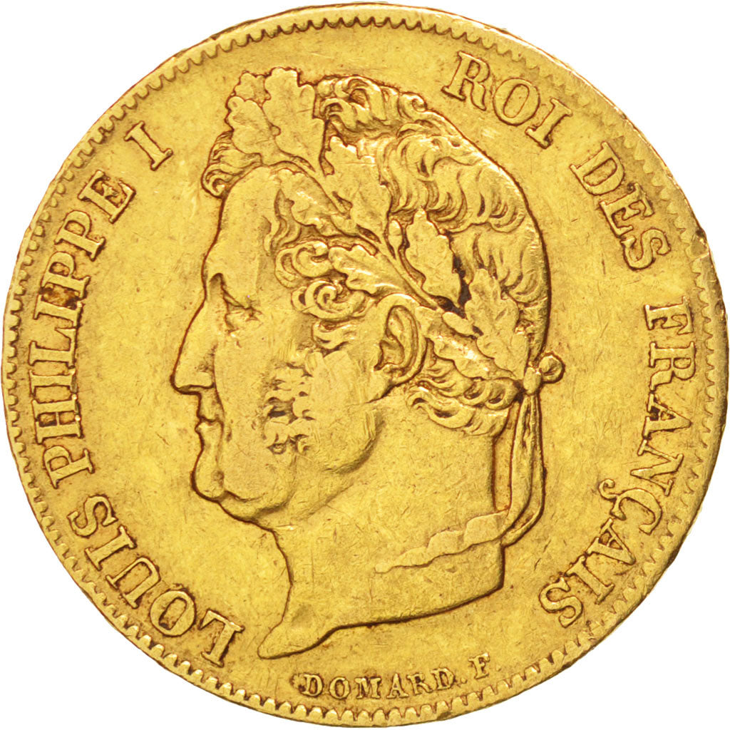 FRANCE, Louis-Philippe, 20 Francs, 1840, Paris, KM #750.1, EF(40-45), Gold,...