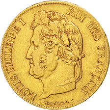 FRANCE, Louis-Philippe, 20 Francs, 1840, Paris, KM #750.1, EF(40-45), Gold,...