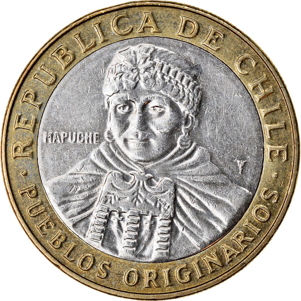 Münze, Chile, 100 Pesos, 2014, Santiago, SS, Bi-Metallic