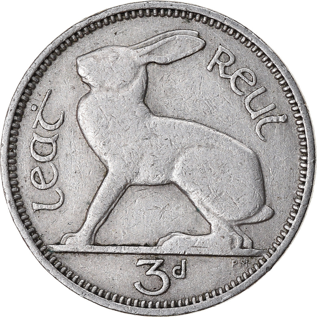 Coin, IRELAND REPUBLIC, 3 Pence, 1950, EF(40-45), Copper-nickel, KM:12a