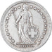 Coin, Switzerland, 2 Francs, 1944, Bern, EF(40-45), Silver, KM:21