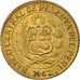 Coin, Peru, 10 Centavos, 1967, EF(40-45), Brass, KM:245.1