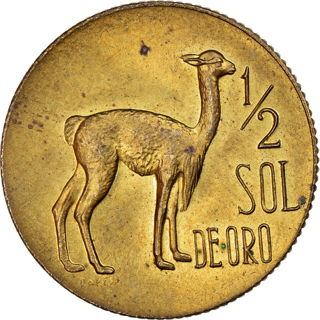 Moneta, Perù, 1/2 Sol, 1967, BB, Ottone, KM:247