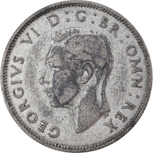 Monnaie, Grande-Bretagne, George VI, Florin, Two Shillings, 1941, TB+, Argent