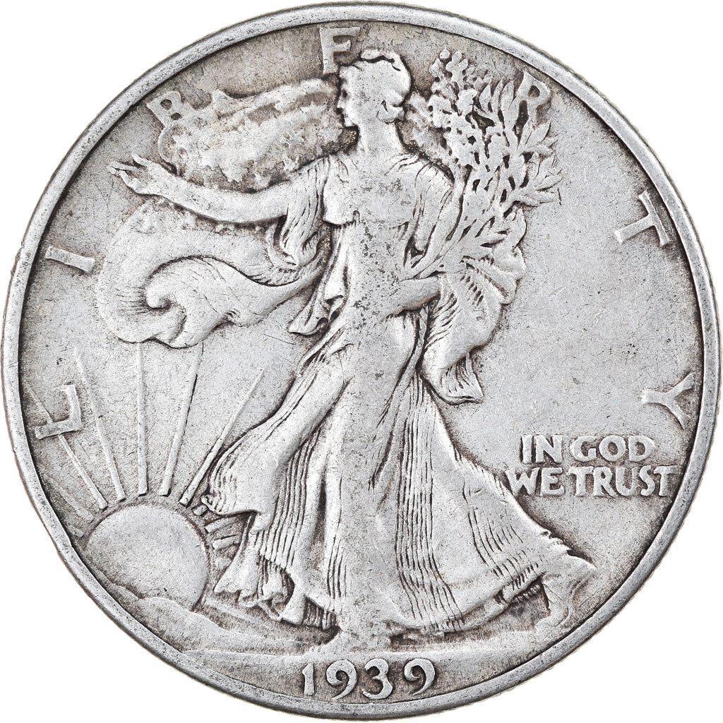 Moneta, Stati Uniti, Walking Liberty Half Dollar, Half Dollar, 1939, U.S. Mint