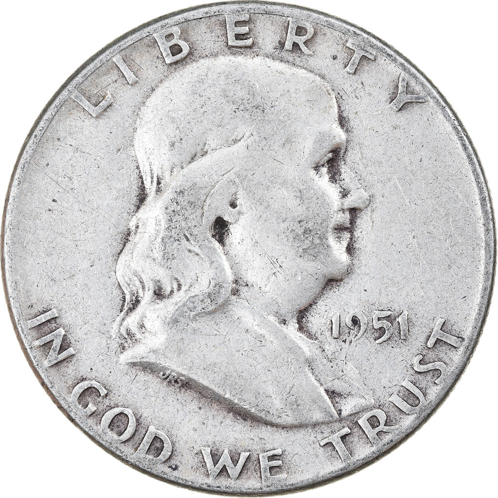 Moneta, Stati Uniti, Franklin Half Dollar, Half Dollar, 1951, U.S. Mint