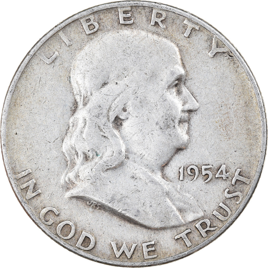 Moneta, Stati Uniti, Franklin Half Dollar, Half Dollar, 1954, U.S. Mint, Denver