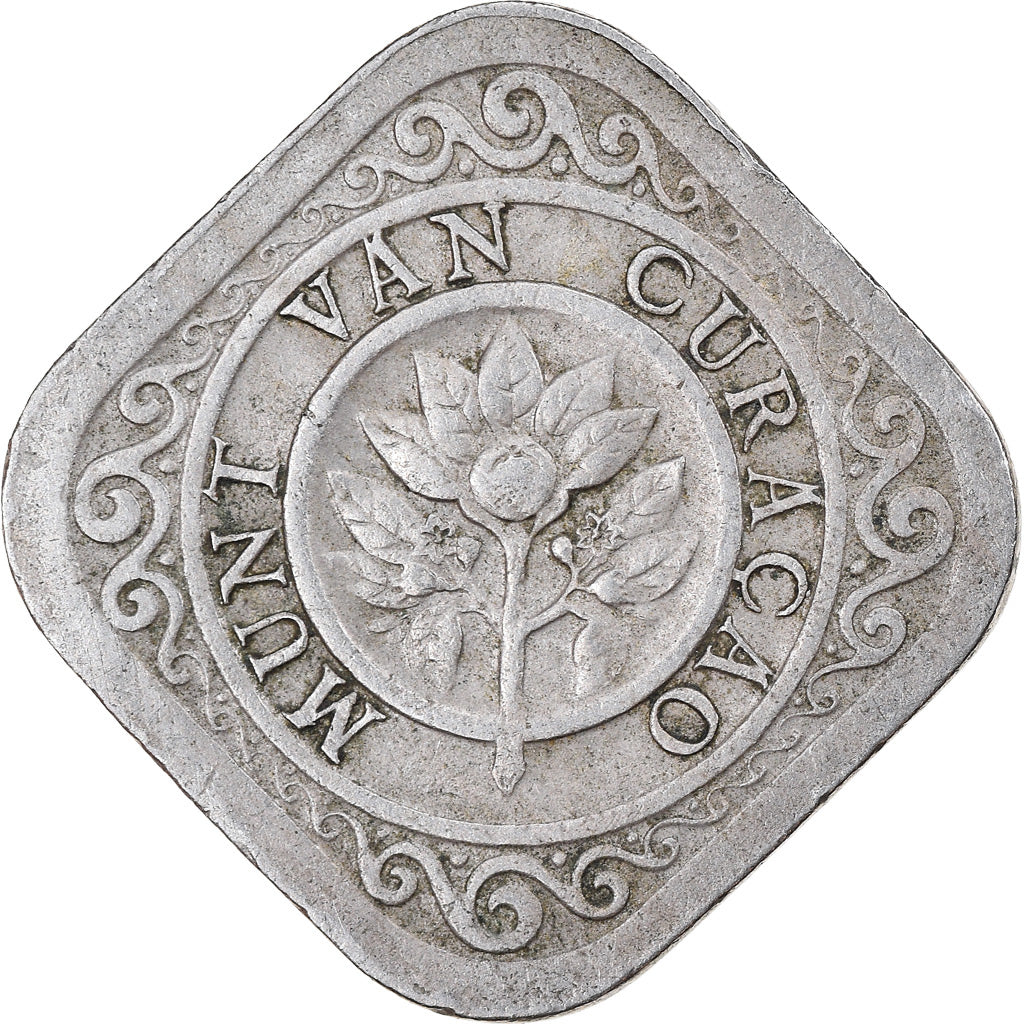 Moneta, Curaçao, 5 Cents, 1948, Denver, BB, Rame-nichel, KM:47