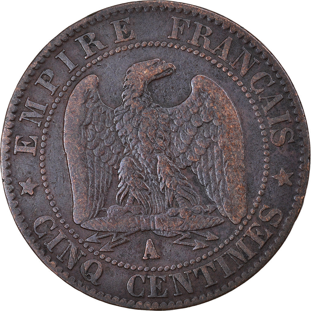 Monnaie, France, Napoleon III, Napoléon III, 5 Centimes, 1856, Paris, TTB