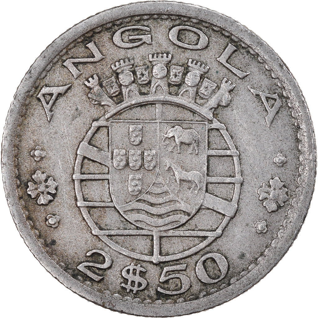 Monnaie, Angola, 2-1/2 Escudos, 1956, TTB, Copper-nickel, KM:77