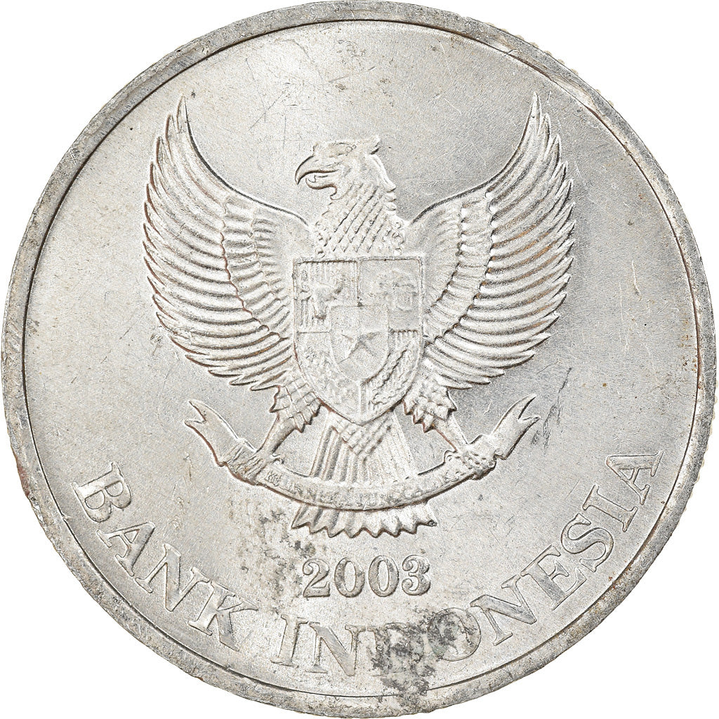 Münze, Indonesien, 500 Rupiah, Undated (2003), Perum Peruri, SS, Aluminium