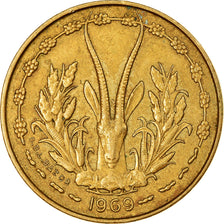 Moneta, Stati dell'Africa occidentale, 5 Francs, 1969, BB
