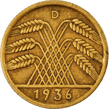 Moneta, GERMANIA, REPUBBLICA DI WEIMAR, 10 Reichspfennig, 1936, Munich, BB