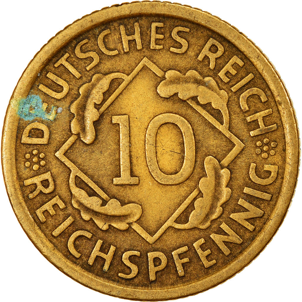 Moneta, GERMANIA, REPUBBLICA DI WEIMAR, 10 Reichspfennig, 1936, Munich, BB