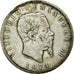Moneda, Italia, Vittorio Emanuele II, 5 Lire, 1874, Milan, BC+, Plata, KM:8.3