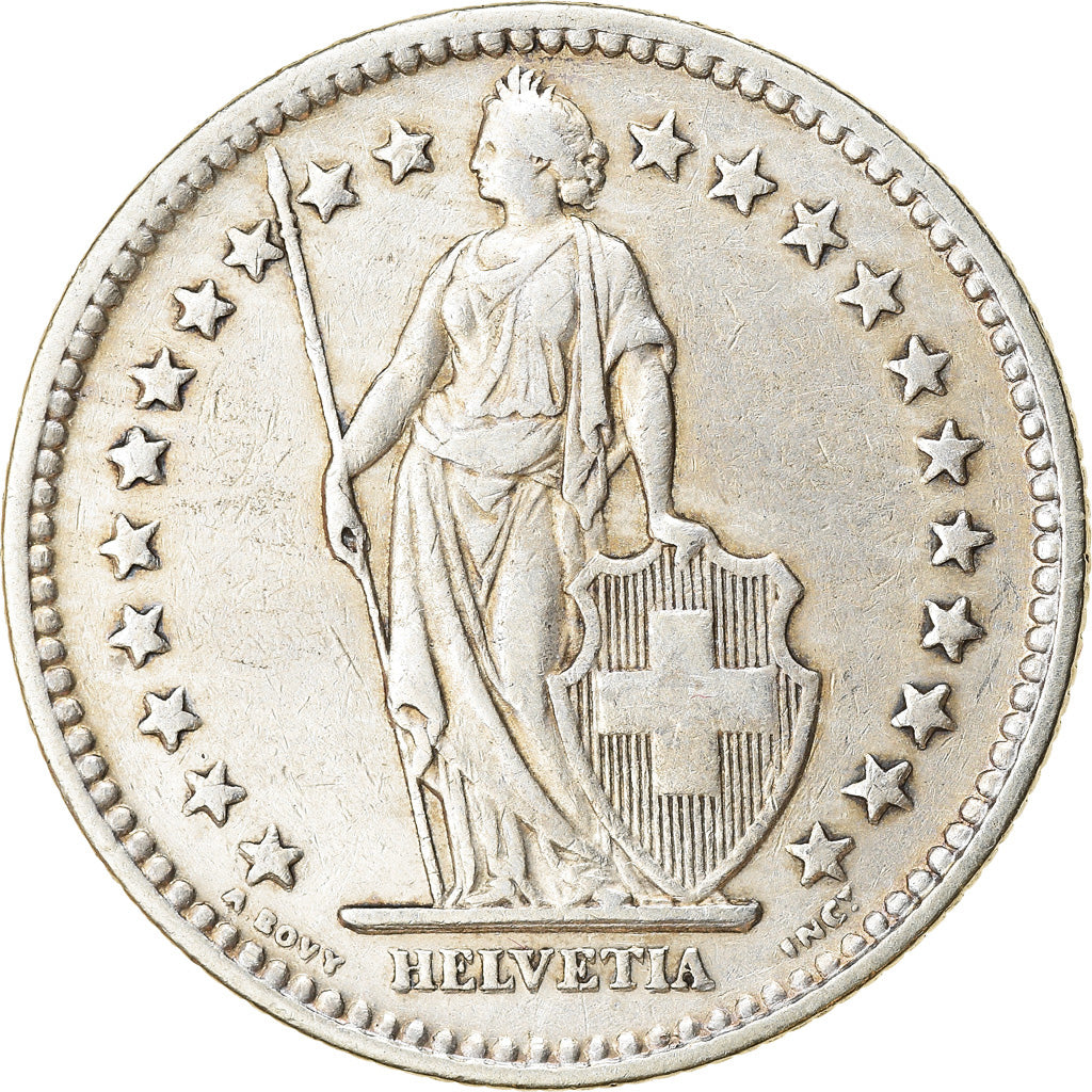 Moneta, Svizzera, 2 Francs, 1973, BB, Argento, KM:21