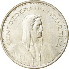 Münze, Schweiz, 5 Francs, 1966, Bern, VZ, Silber, KM:40