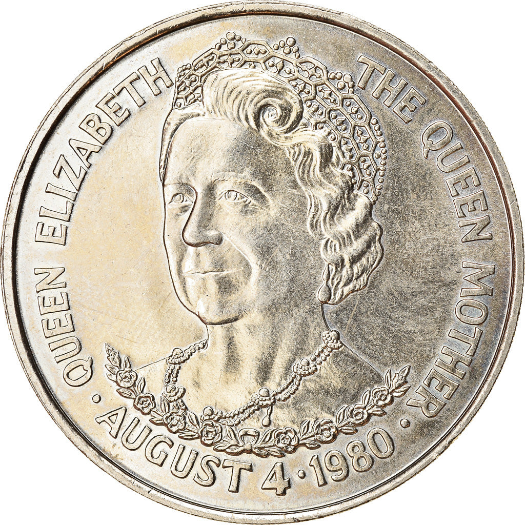Coin, Tristan Da Cunha, Elizabeth II, 25 Pence, 1980, EF(40-45), Copper-nickel