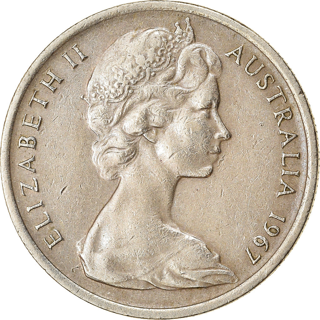 Munten, Australië, Elizabeth II, 5 Cents, 1967, ZF, Copper-nickel, KM:64