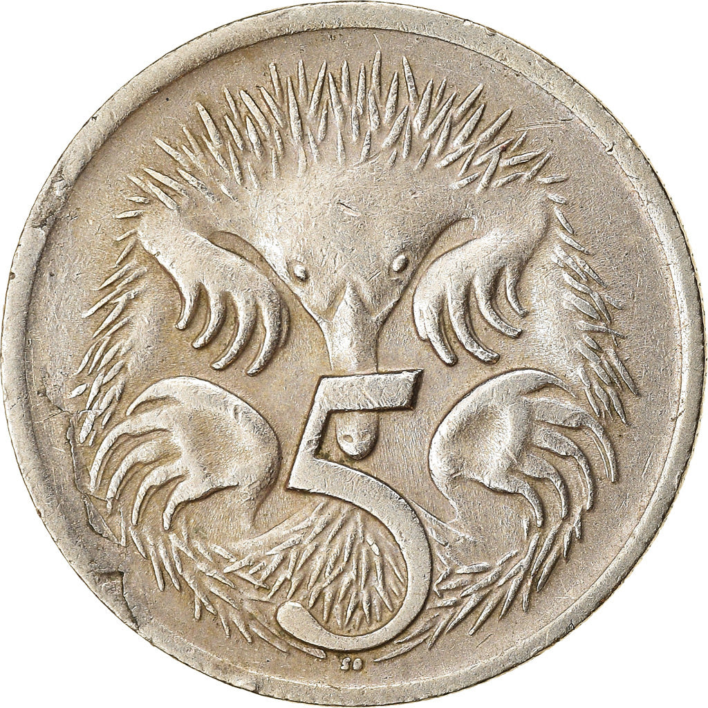 Munten, Australië, Elizabeth II, 5 Cents, 1967, ZF, Copper-nickel, KM:64