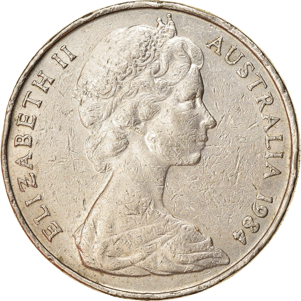 Coin, Australia, Elizabeth II, 10 Cents, 1984, EF(40-45), Copper-nickel, KM:65