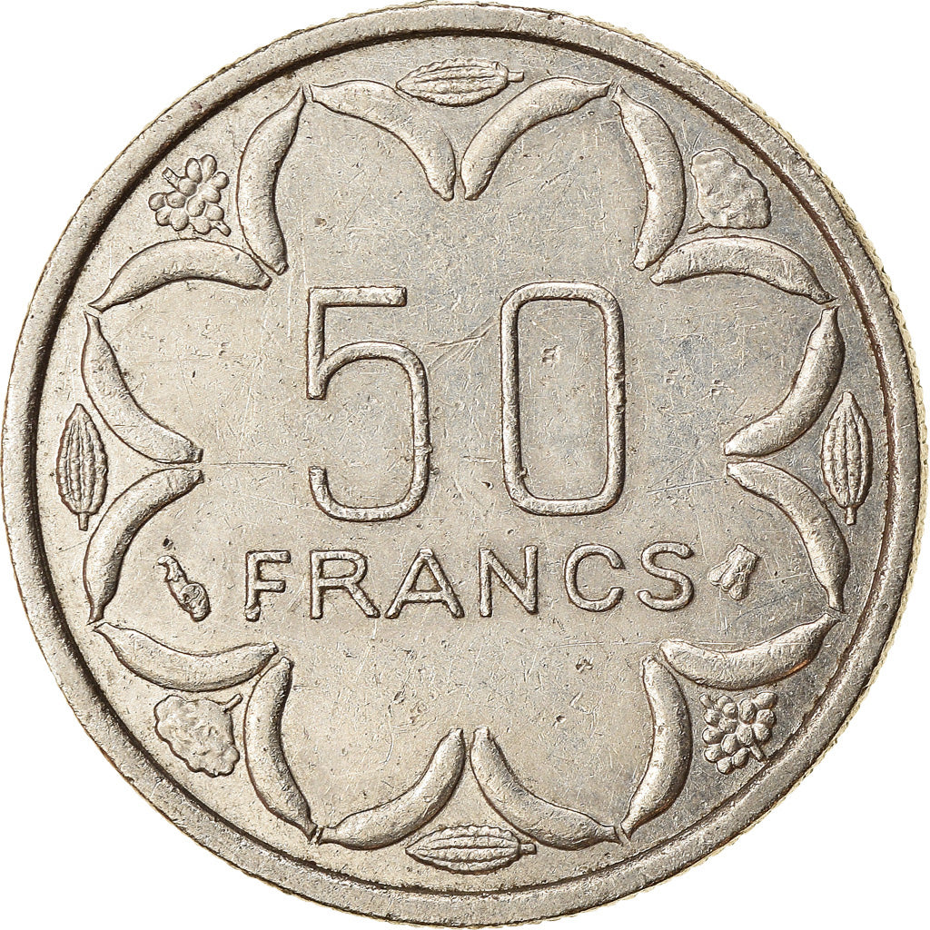 Munten, Staten van Centraal Afrika, 50 Francs, 1996, Paris, ZF, Nickel, KM:11