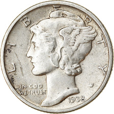 Münze, Vereinigte Staaten, Mercury Dime, Dime, 1938, U.S. Mint, Philadelphia