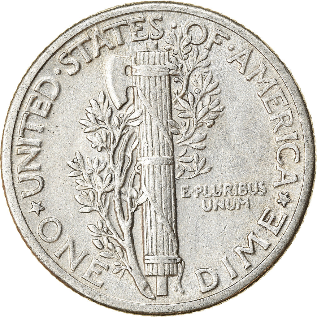 Münze, Vereinigte Staaten, Mercury Dime, Dime, 1938, U.S. Mint, Philadelphia