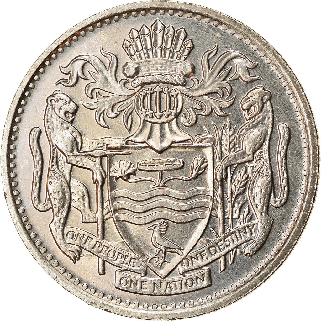 Monnaie, Guyana, 25 Cents, 1988, TTB, Copper-nickel, KM:34