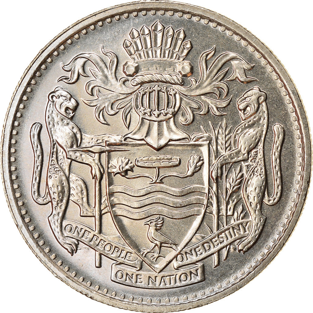 Moneta, Guyana, 25 Cents, 1988, SPL-, Rame-nichel, KM:34